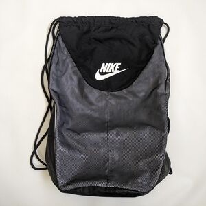 Nike Drawstring Gym Sack Black Backpack Bag